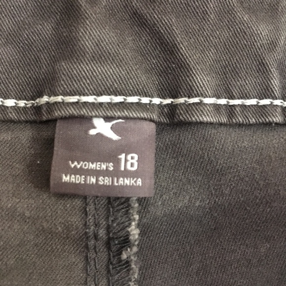 charcoal EDDIE BAUER chino pant US 18 plus size - Picture 5 of 9